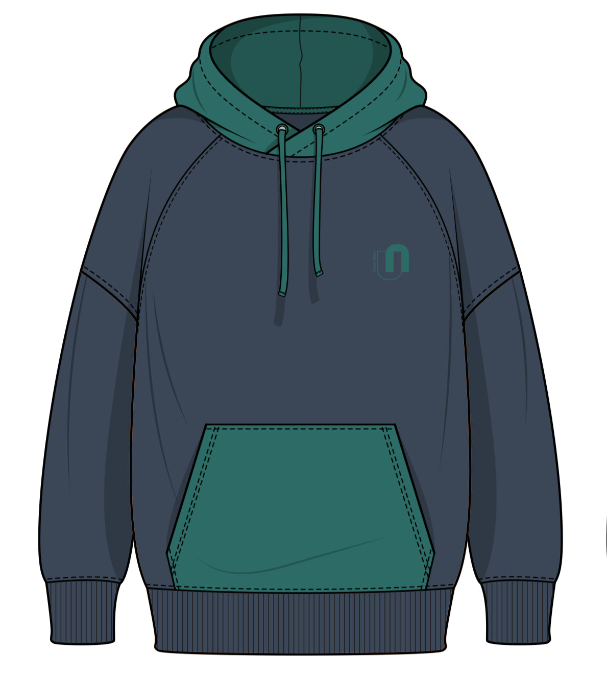 Color Block Hoodies - Men