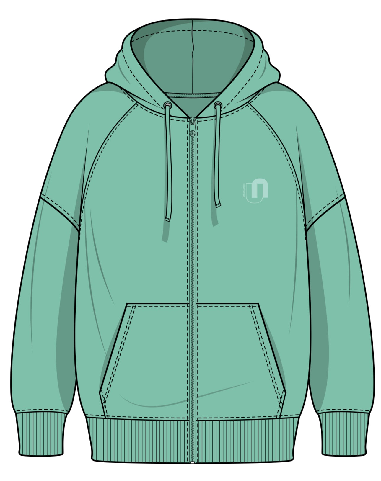 Zipped Hoodie