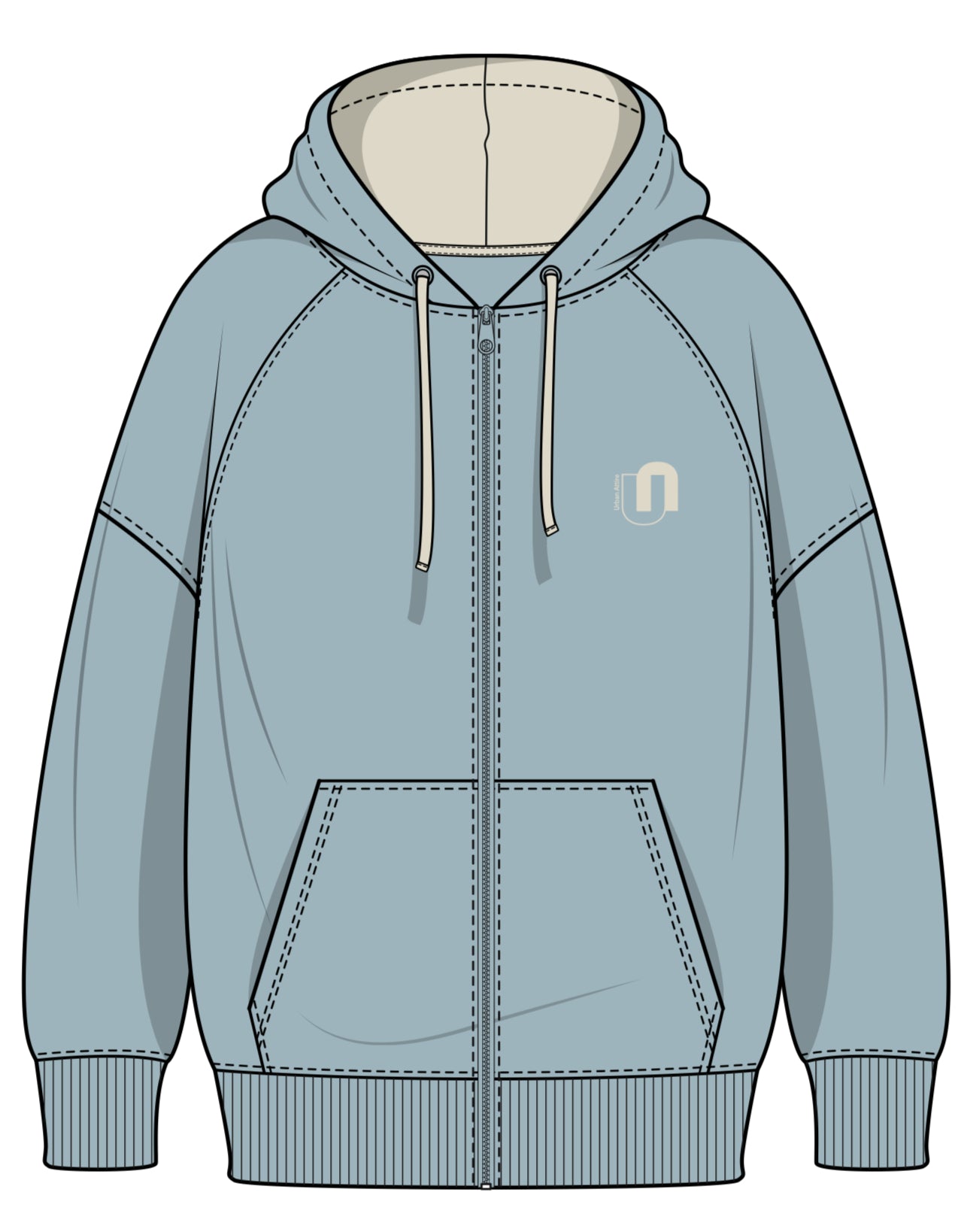 Zipped Hoodie